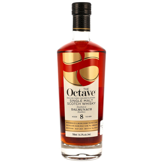 Dalmunach 8 2016/2025 - The Octave eftir Duncan Taylor - Ruby Port Cask Finish #10846463