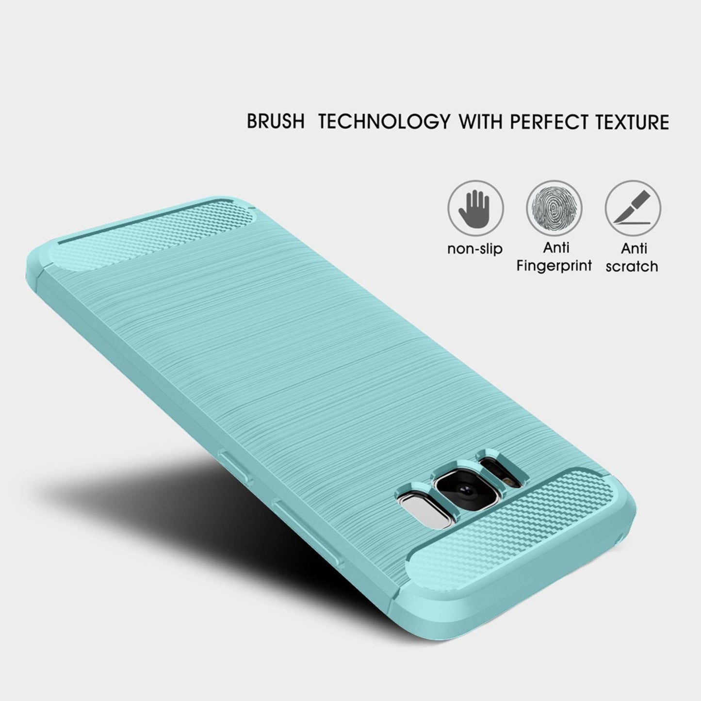 Samsung S8 hulstur, símahulstur frá NALIA, sílikonhulstur, verndandi bakhlið