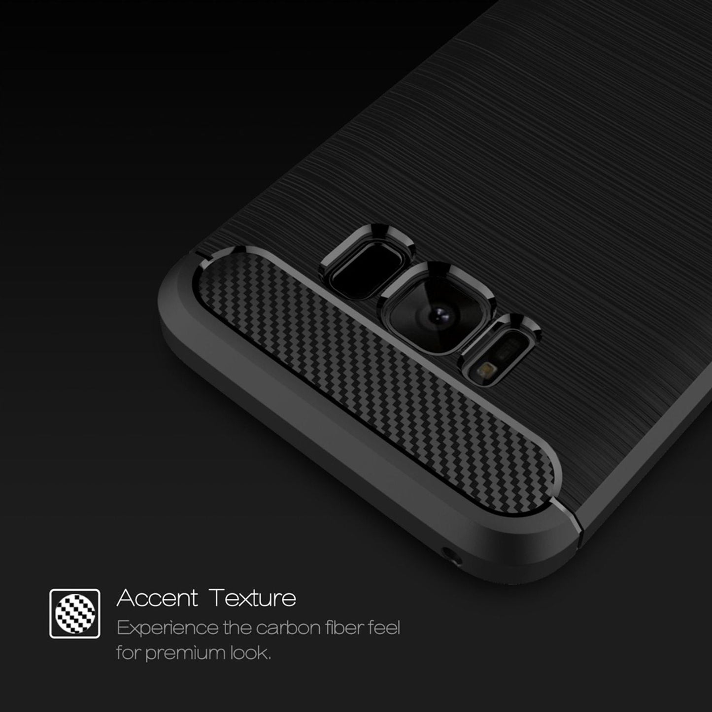 Samsung S8 hulstur, símahulstur frá NALIA, sílikonhulstur, verndandi bakhlið