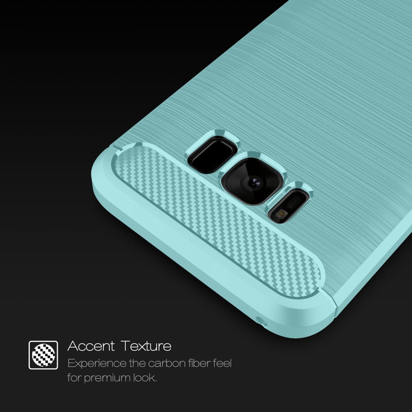 Samsung S8 hulstur, símahulstur frá NALIA, sílikonhulstur, verndandi bakhlið