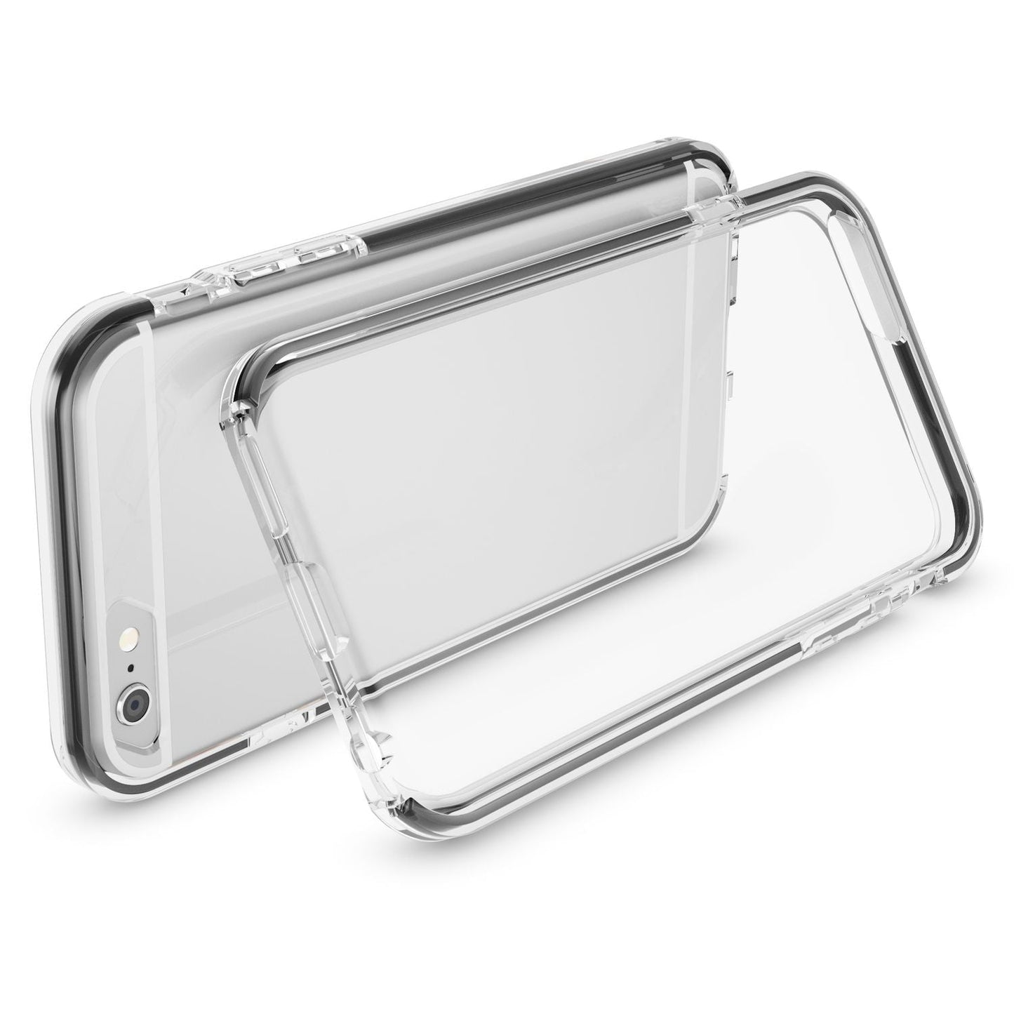 iPhone 6 6S Hülle Handyhülle von NALIA, Durchsichtiges Silikon Case mit Bumper