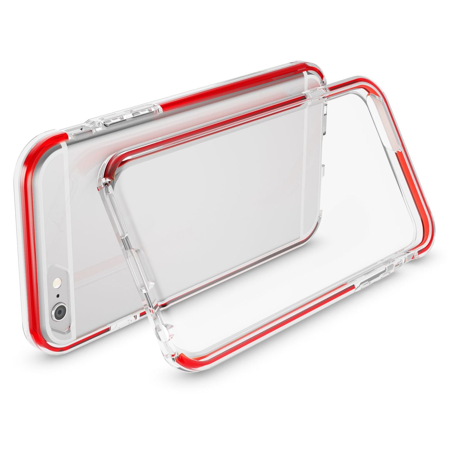 iPhone 6 6S Hülle Handyhülle von NALIA, Durchsichtiges Silikon Case mit Bumper