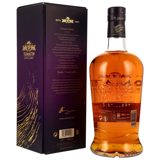 Tomatin 13 - Tvöföld tunna - Bourbon og Oloroso Sherry tunnum