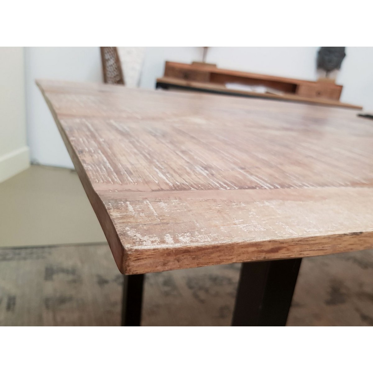 Borðstofuborð - Liverpool - 120x80 - 160x90 og 200x100 cm - úr gegnheilu mangóviði