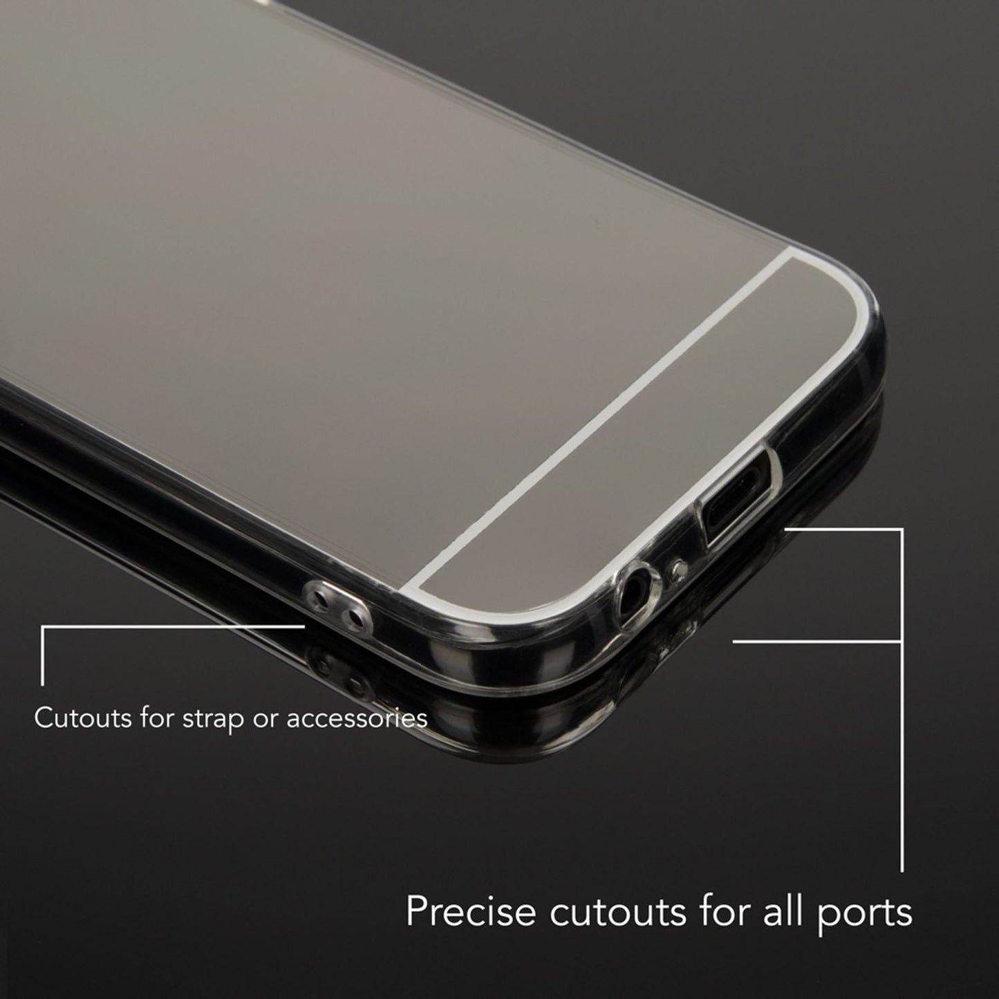 SAMSUNG GALAXY A5 2017 Spiegel Hülle von NALIA, Slim Mirror Case Handyhülle Cover