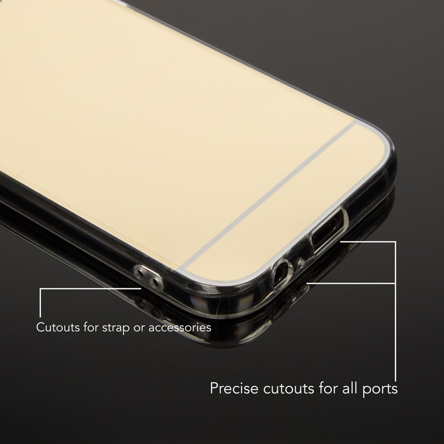 SAMSUNG GALAXY A5 2017 Spiegel Hülle von NALIA, Slim Mirror Case Handyhülle Cover