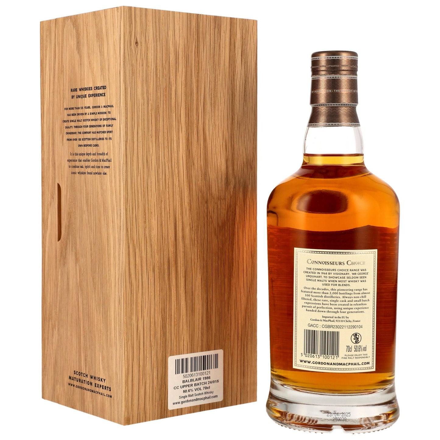 Balblair 38 1986/2025 - Gordon &amp; MacPhail Connoisseurs Choice - Áfylling American Hogshead #12484