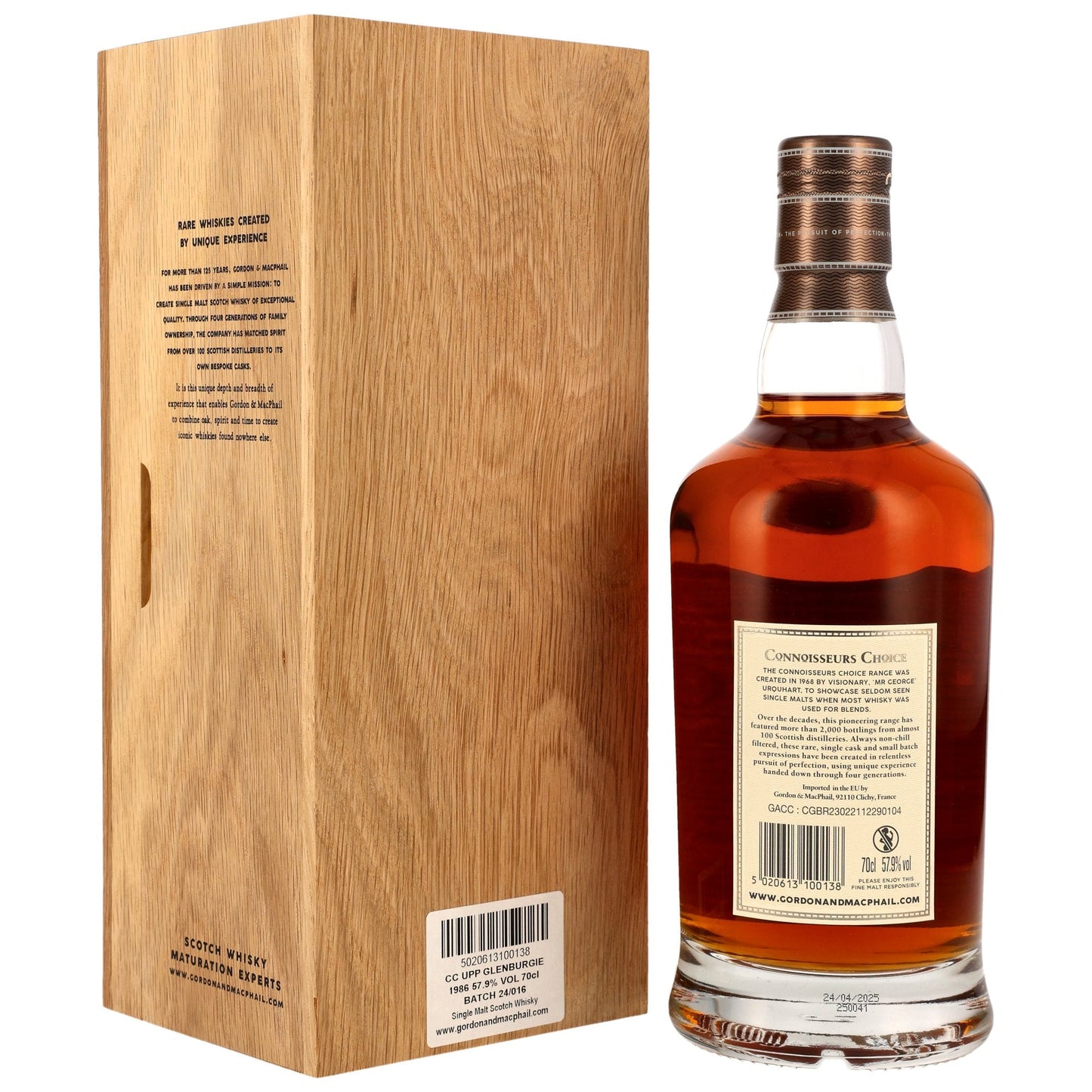 Glenburgie 38 1986/2025 - Gordon &amp; MacPhail Connoisseurs Choice - Áfylling American Hogshead #10307