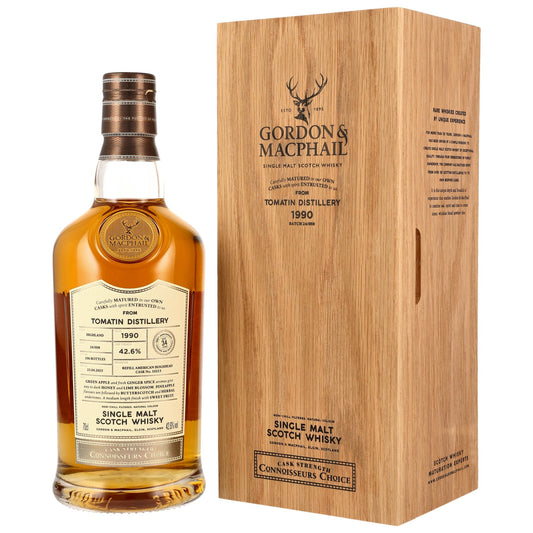 Tomatin 34 1990/2025 - Gordon &amp; MacPhail Connoisseurs Choice - Áfylling American Hogshead #10213