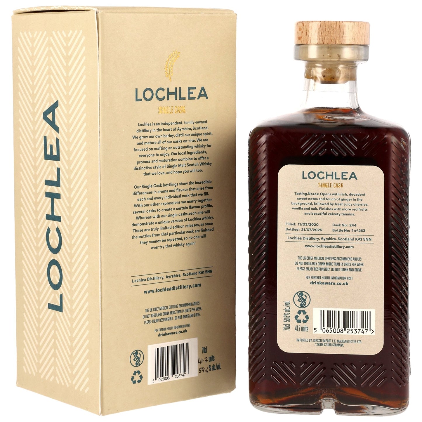 Lochlea 5 2020/2025 - The Awakening Series - Single Oloroso Sherry Cask #244