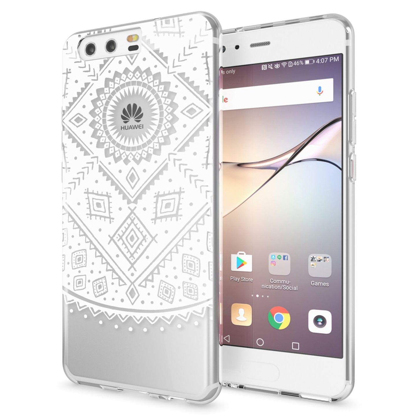 Huawei P10 Hülle Handyhülle von NALIA, Slim Silikon Motiv Case Cover Schutzhülle