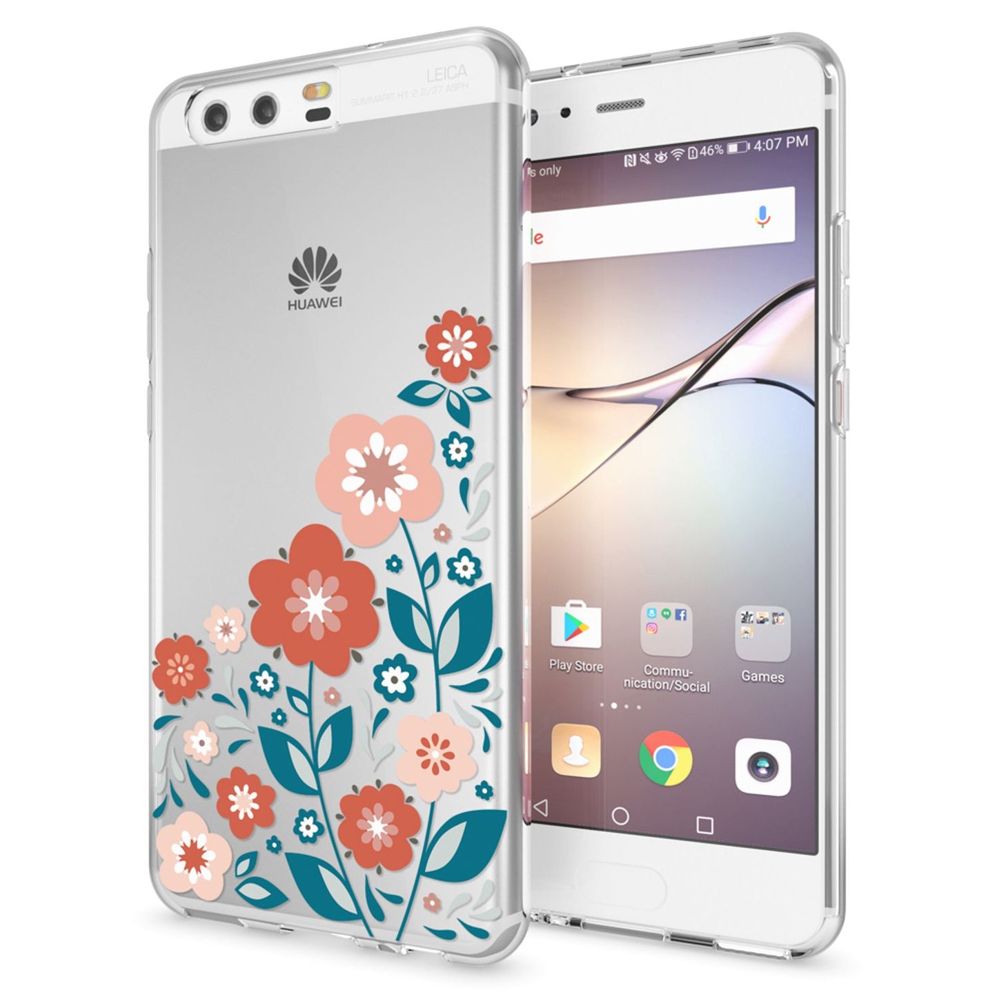Huawei P10 Hülle Handyhülle von NALIA, Slim Silikon Motiv Case Cover Schutzhülle