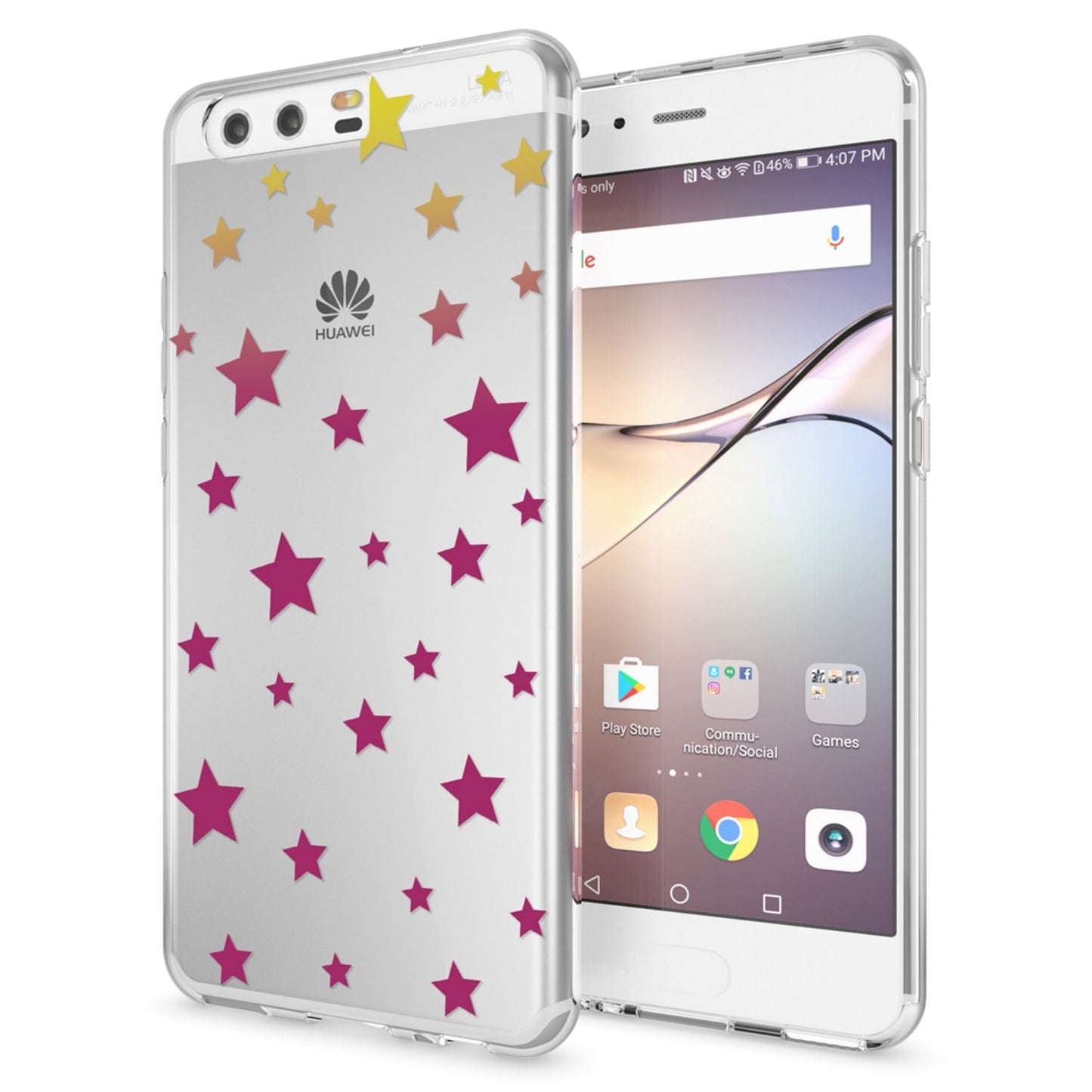 Huawei P10 Hülle Handyhülle von NALIA, Slim Silikon Motiv Case Cover Schutzhülle