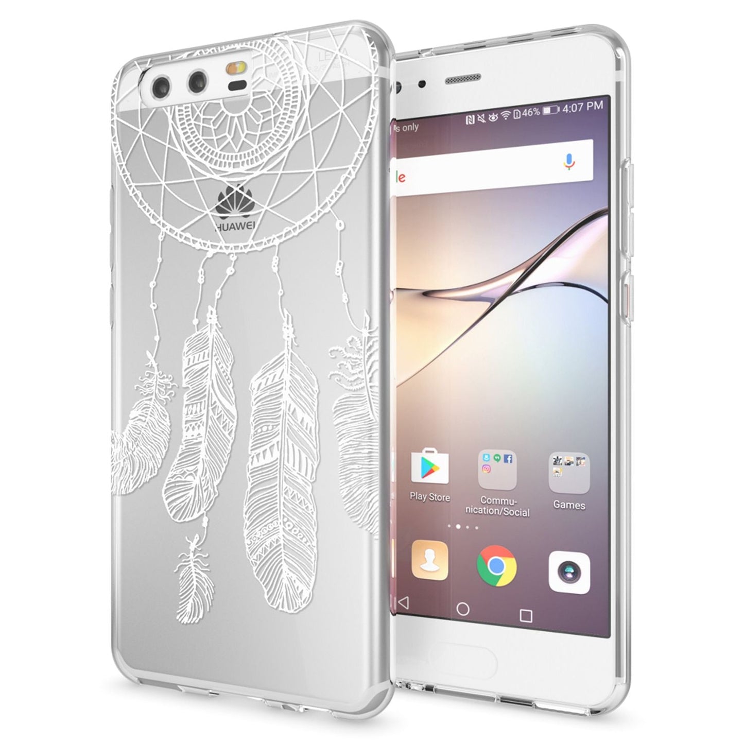 Huawei P10 Hülle Handyhülle von NALIA, Slim Silikon Motiv Case Cover Schutzhülle