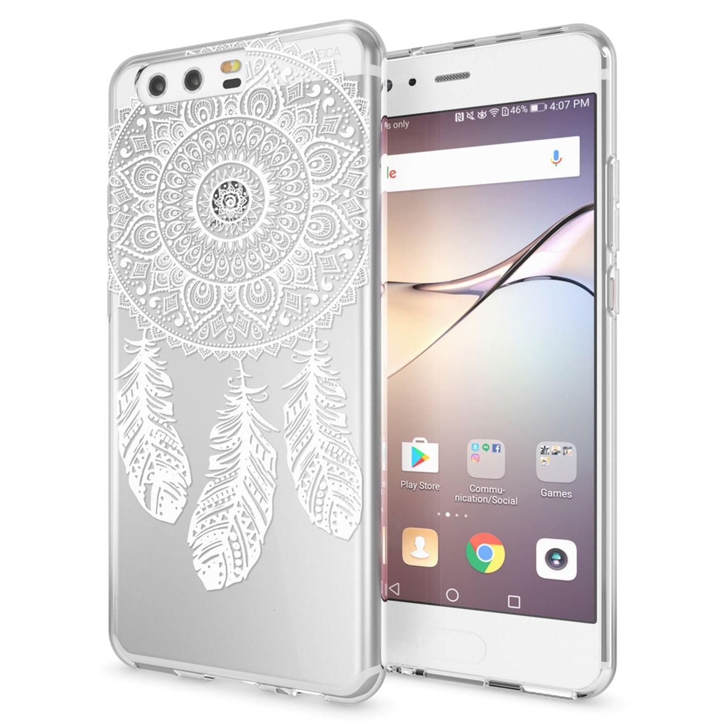 Huawei P10 Hülle Handyhülle von NALIA, Slim Silikon Motiv Case Cover Schutzhülle