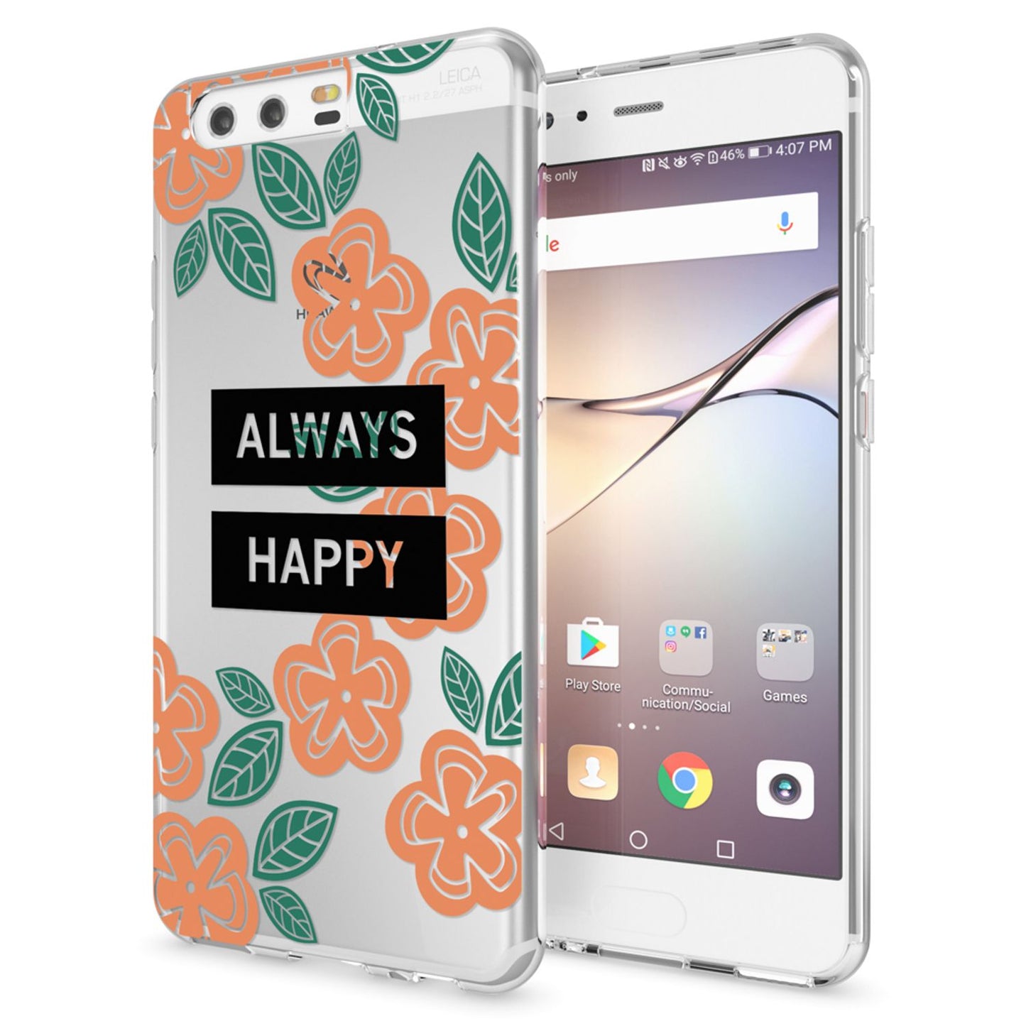 Huawei P10 Hülle Handyhülle von NALIA, Slim Silikon Motiv Case Cover Schutzhülle