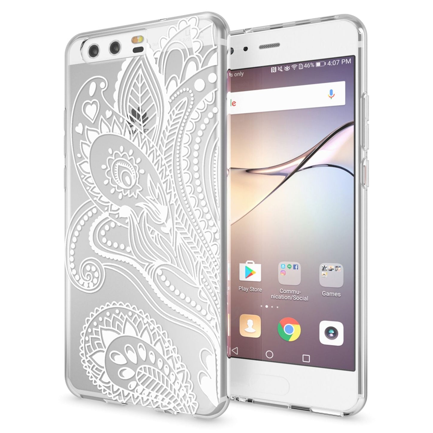 Huawei P10 Hülle Handyhülle von NALIA, Slim Silikon Motiv Case Cover Schutzhülle