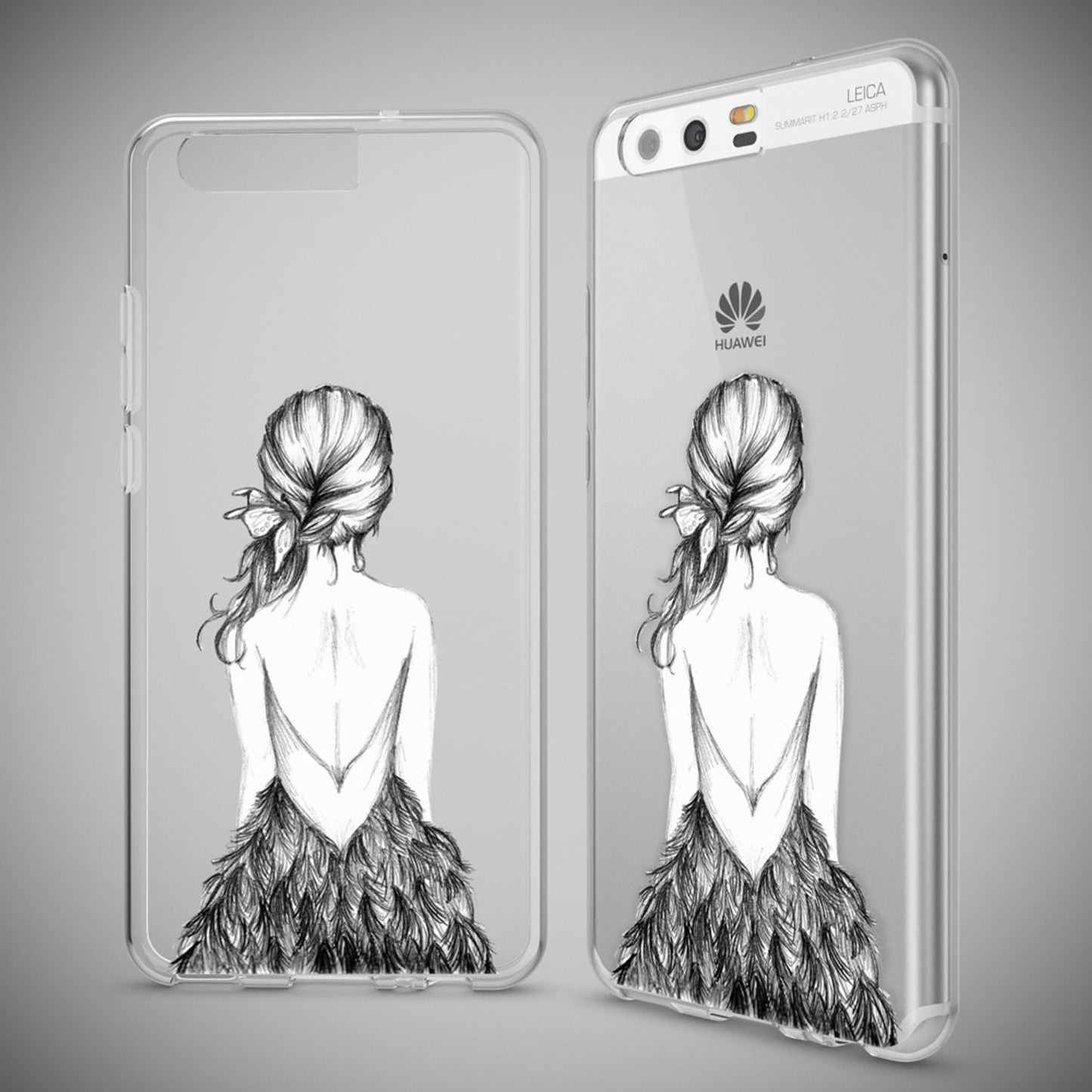 Huawei P10 Hülle Handyhülle von NALIA, Slim Silikon Motiv Case Cover Schutzhülle