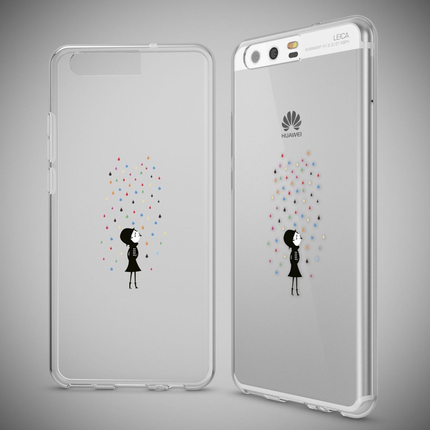 Huawei P10 Hülle Handyhülle von NALIA, Slim Silikon Motiv Case Cover Schutzhülle