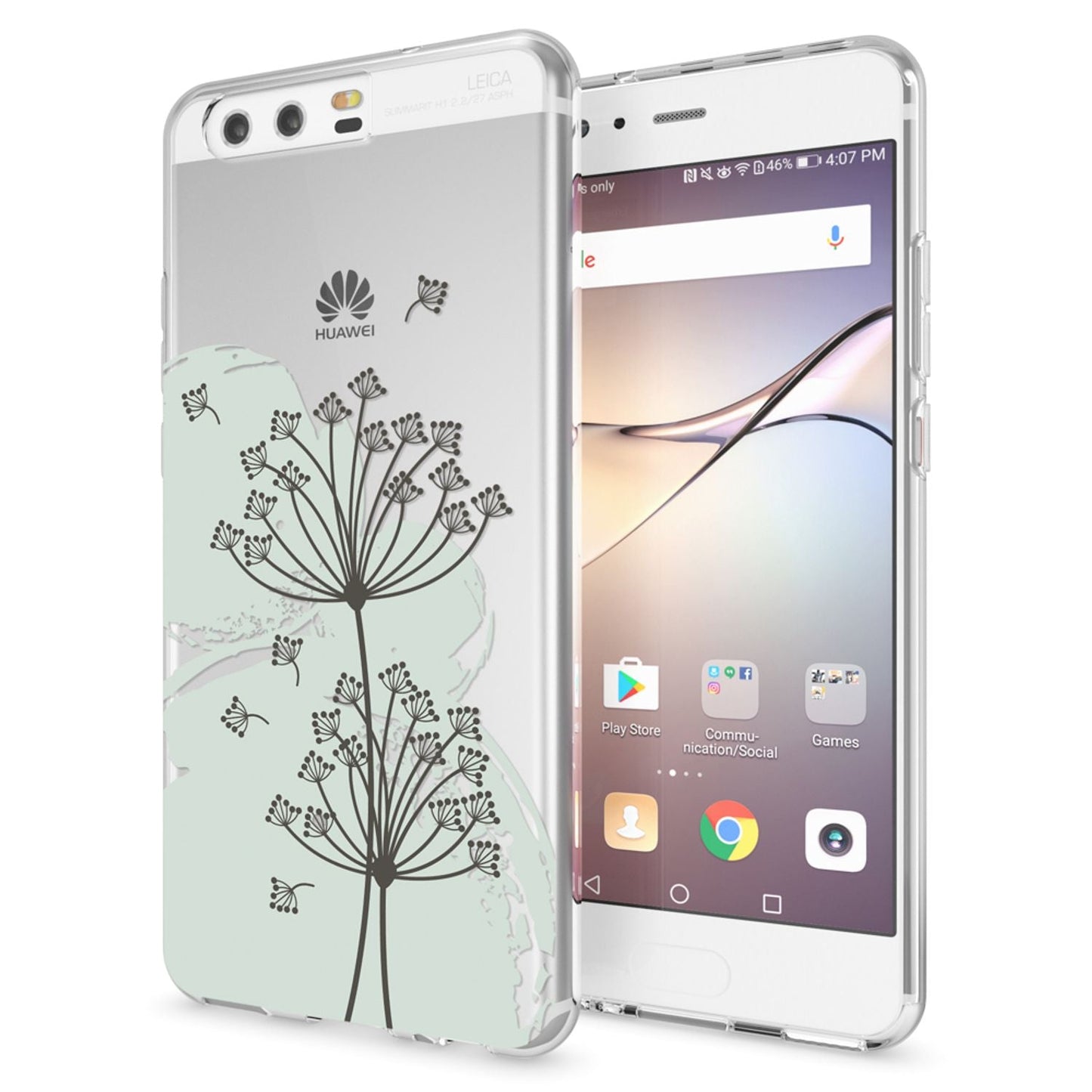 Huawei P10 Hülle Handyhülle von NALIA, Slim Silikon Motiv Case Cover Schutzhülle