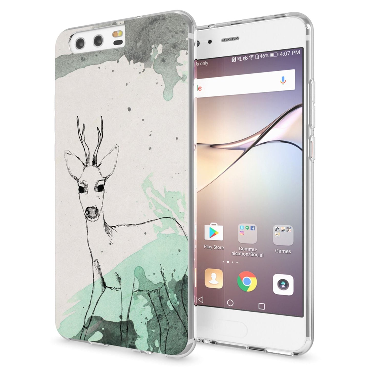 Huawei P10 Hülle Handyhülle von NALIA, Slim Silikon Motiv Case Cover Schutzhülle