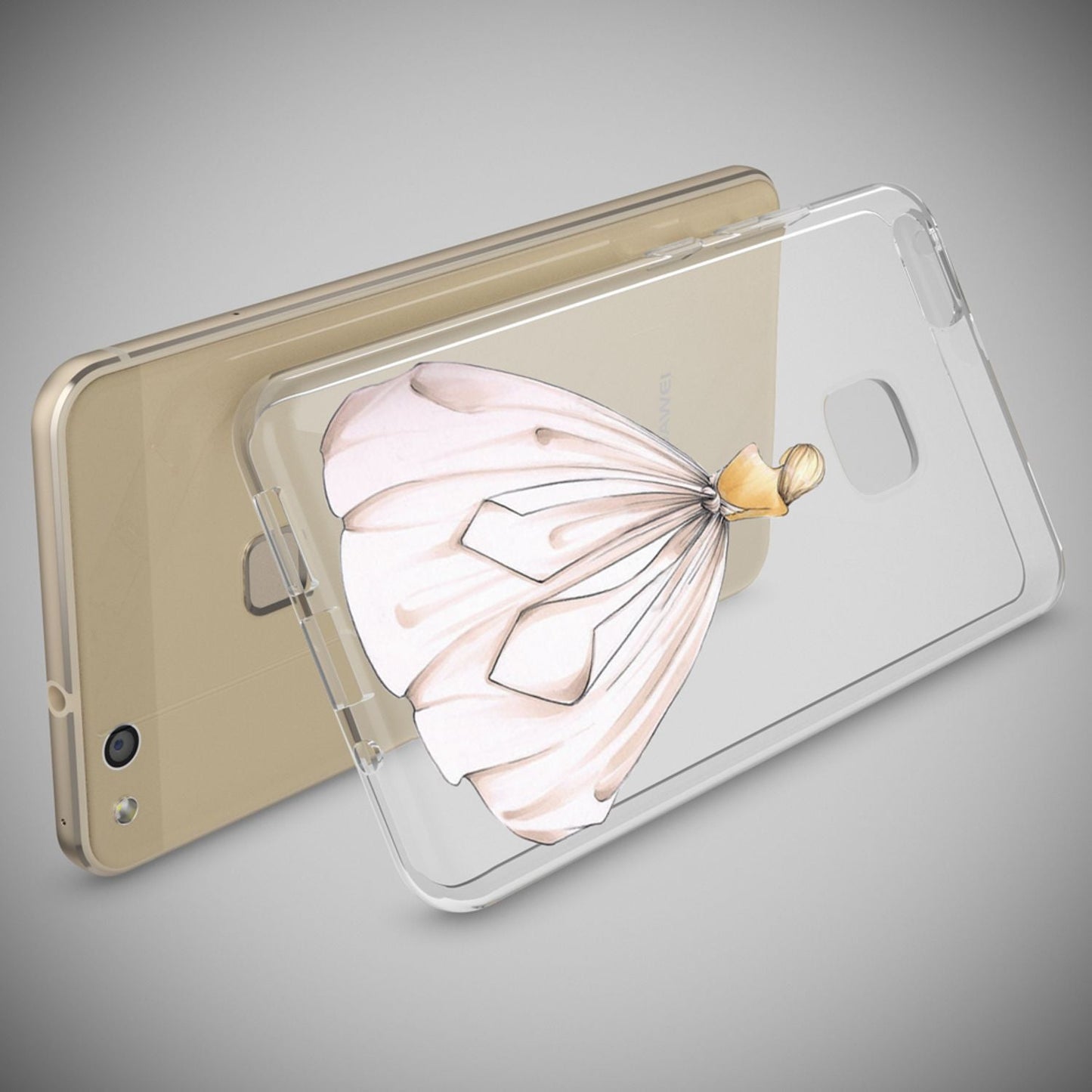 Huawei P10 Lite Case by NALIA, Slim Silicone Design Cover Protective Case