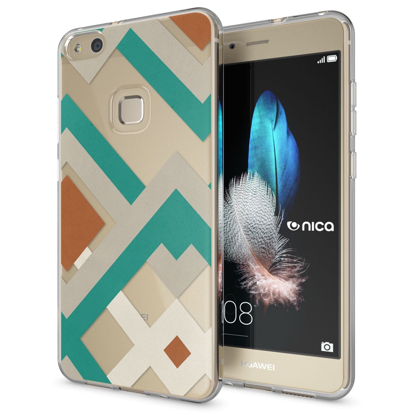 Huawei P10 Lite Case by NALIA, Slim Silicone Design Cover Protective Case