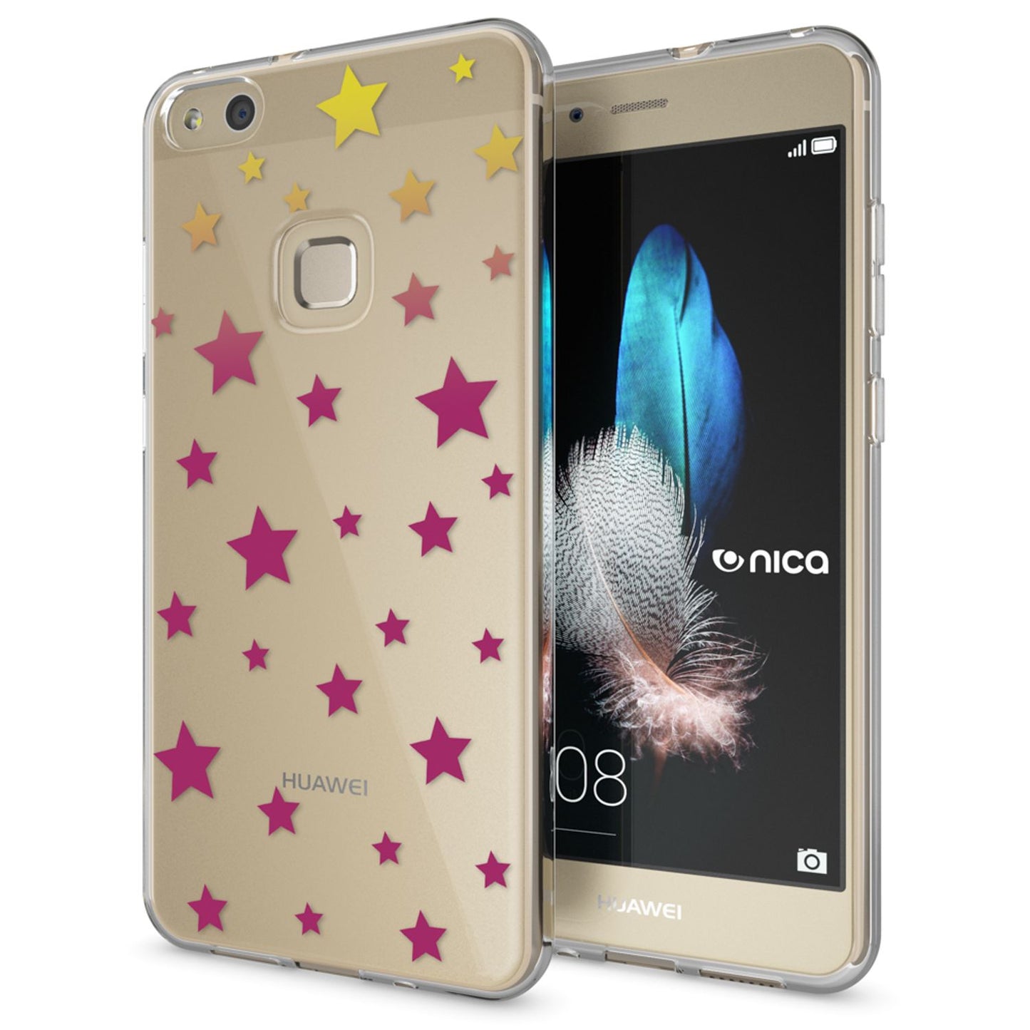 Huawei P10 Lite Case by NALIA, Slim Silicone Design Cover Protective Case