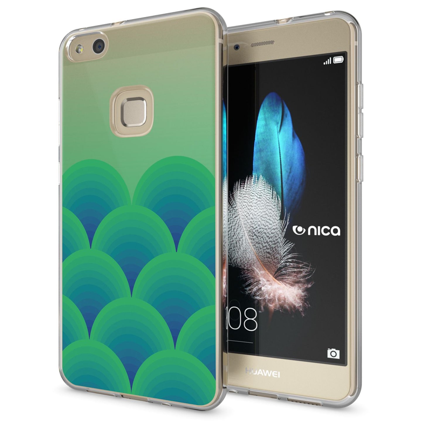 Huawei P10 Lite Case by NALIA, Slim Silicone Design Cover Protective Case