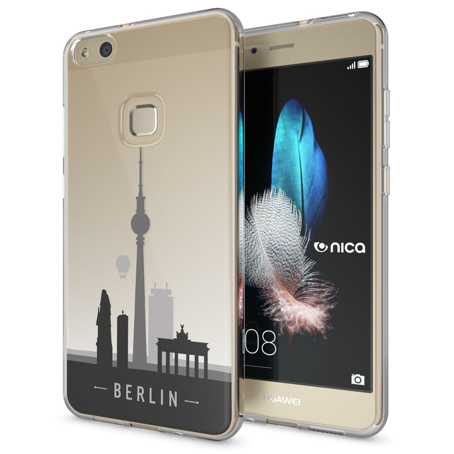 Huawei P10 Lite Case by NALIA, Slim Silicone Design Cover Protective Case