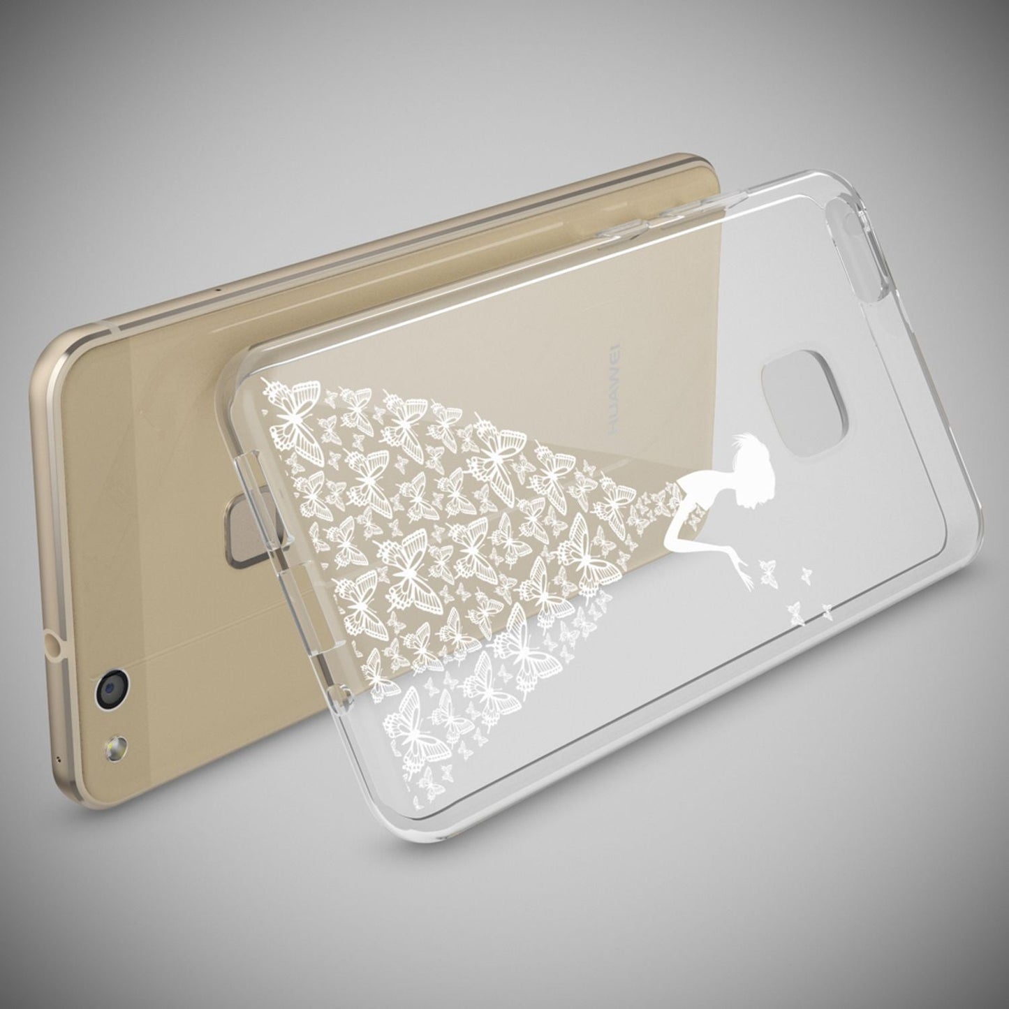 Huawei P10 Lite Case by NALIA, Slim Silicone Design Cover Protective Case