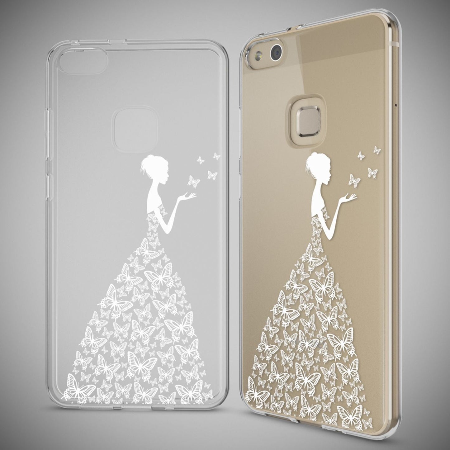 Huawei P10 Lite Case by NALIA, Slim Silicone Design Cover Protective Case