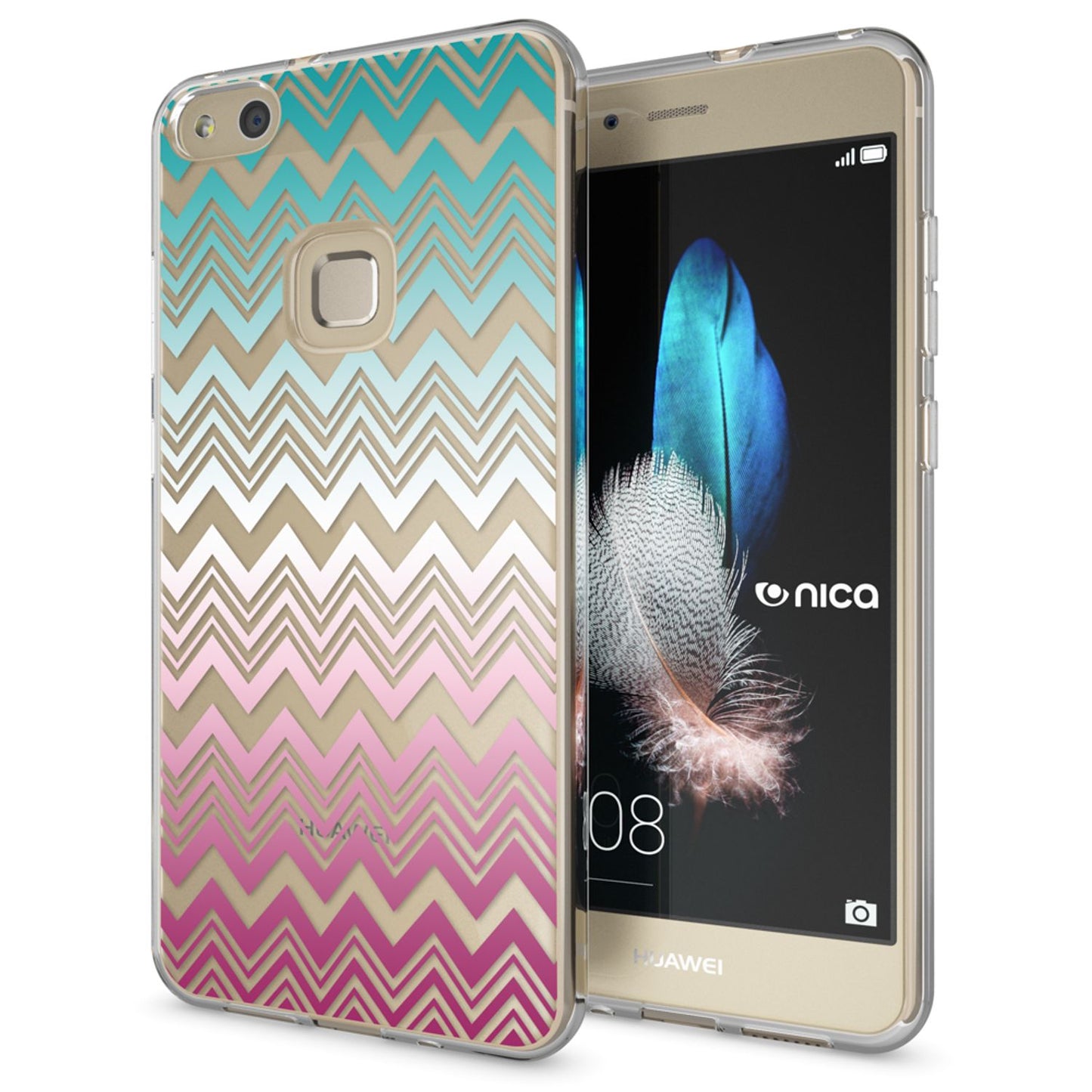 Huawei P10 Lite Case by NALIA, Slim Silicone Design Cover Protective Case