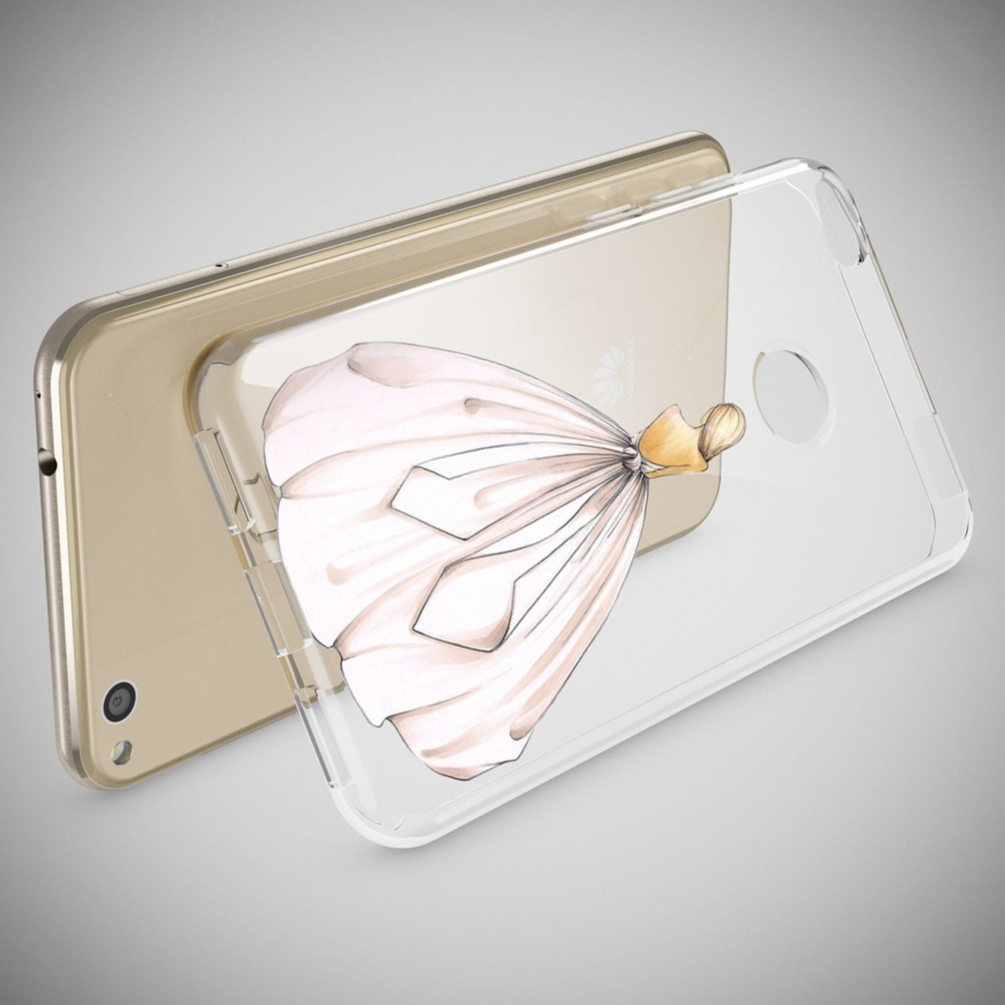 Huawei P8 Lite 2017 hulstur, símahulstur frá NALIA, þunnt sílikonhönnuð hlífðarhulstur