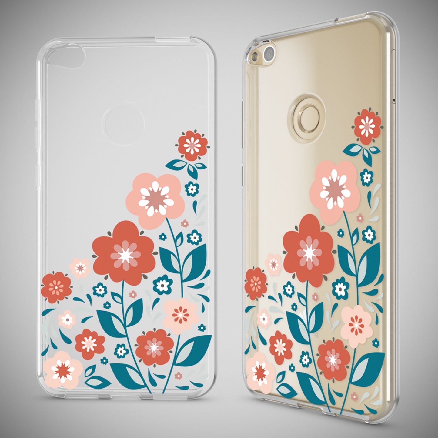 Huawei P8 Lite 2017 hulstur, símahulstur frá NALIA, þunnt sílikonhönnuð hlífðarhulstur