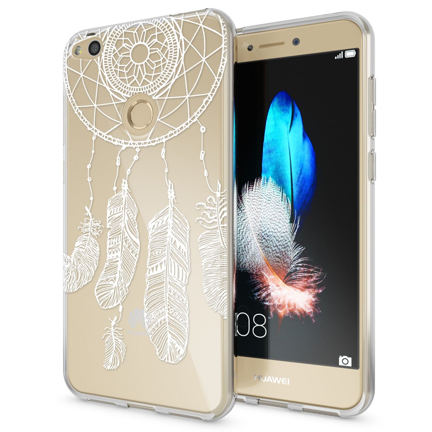 Huawei P8 Lite 2017 hulstur, símahulstur frá NALIA, þunnt sílikonhönnuð hlífðarhulstur