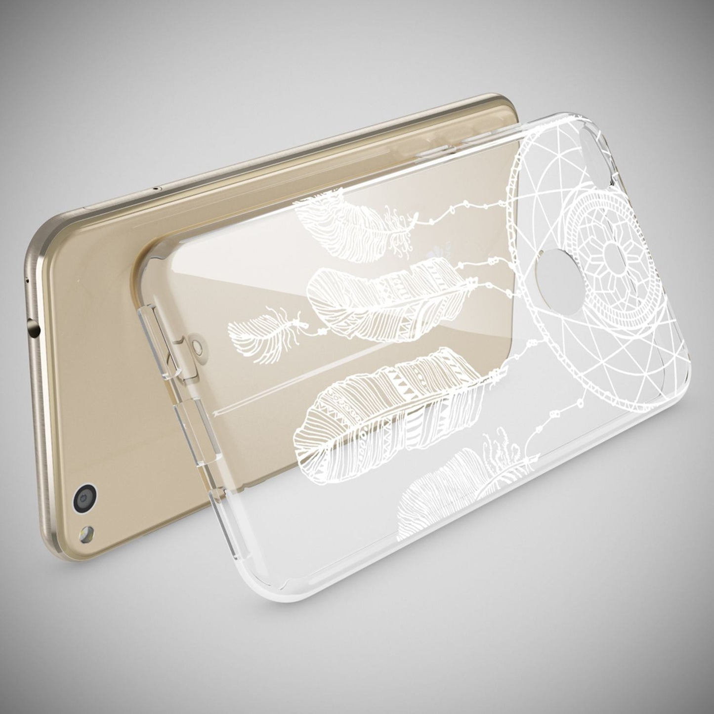 Huawei P8 Lite 2017 hulstur, símahulstur frá NALIA, þunnt sílikonhönnuð hlífðarhulstur