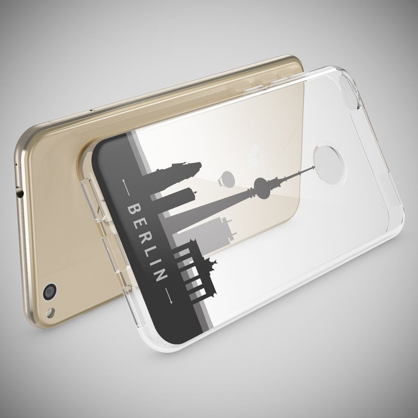 Huawei P8 Lite 2017 hulstur, símahulstur frá NALIA, þunnt sílikonhönnuð hlífðarhulstur