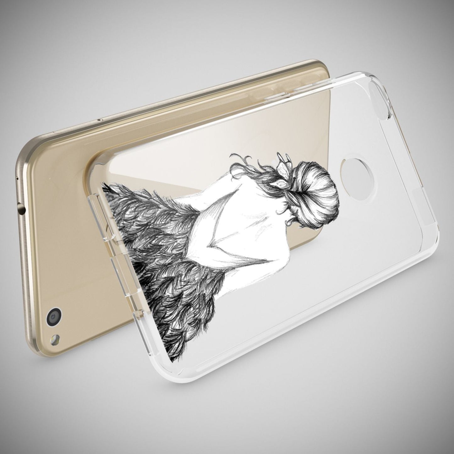 Huawei P8 Lite 2017 hulstur, símahulstur frá NALIA, þunnt sílikonhönnuð hlífðarhulstur