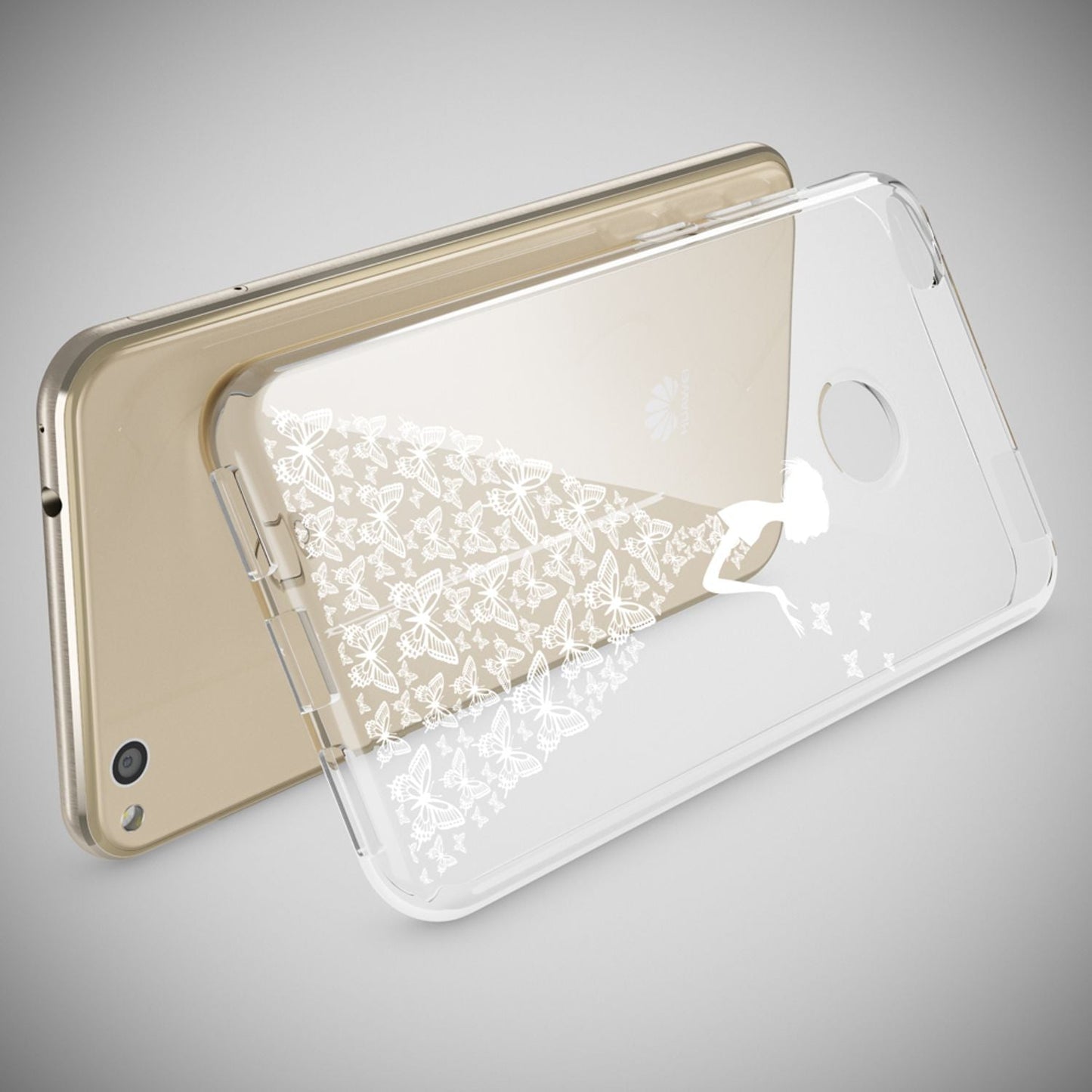 Huawei P8 Lite 2017 hulstur, símahulstur frá NALIA, þunnt sílikonhönnuð hlífðarhulstur