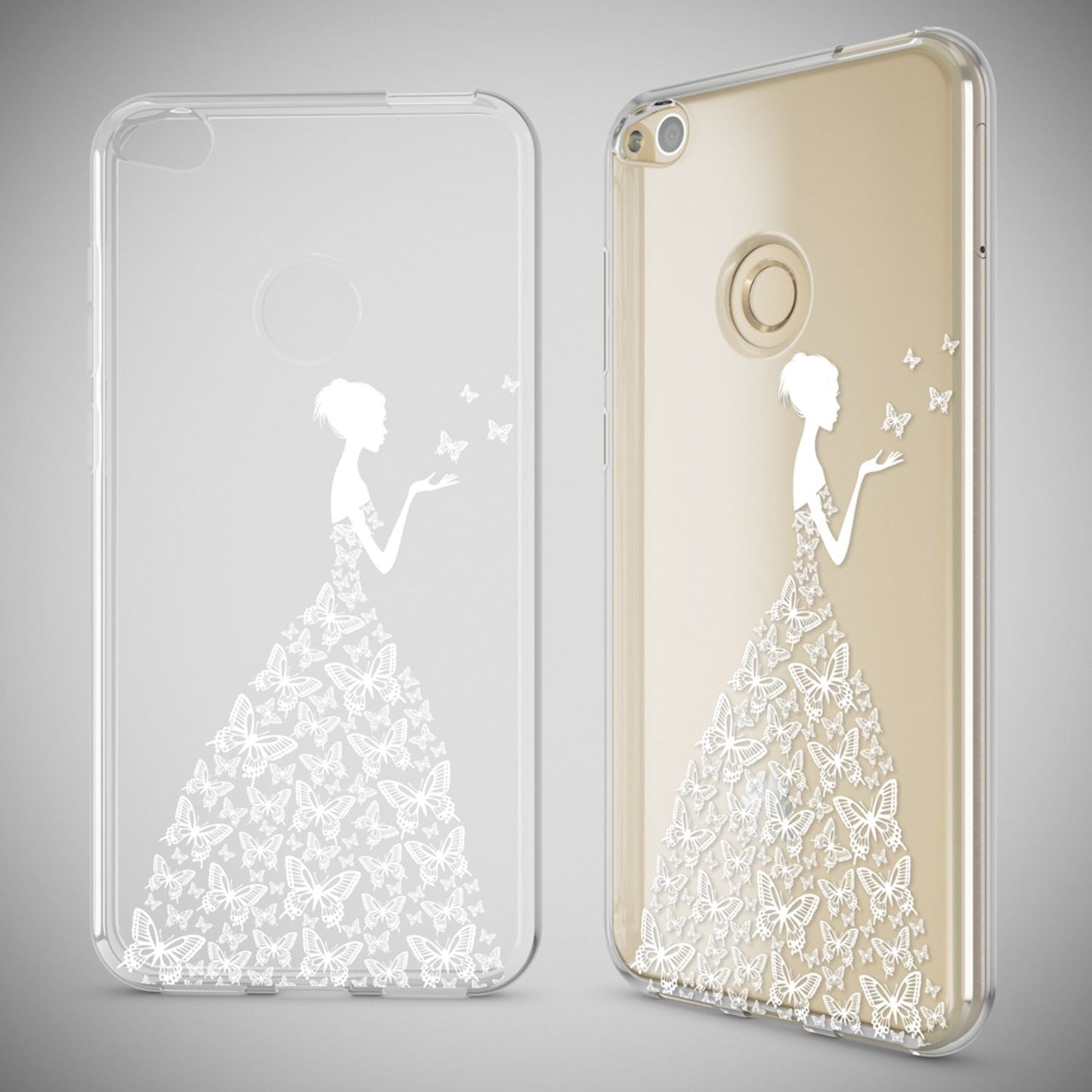 Huawei P8 Lite 2017 hulstur, símahulstur frá NALIA, þunnt sílikonhönnuð hlífðarhulstur