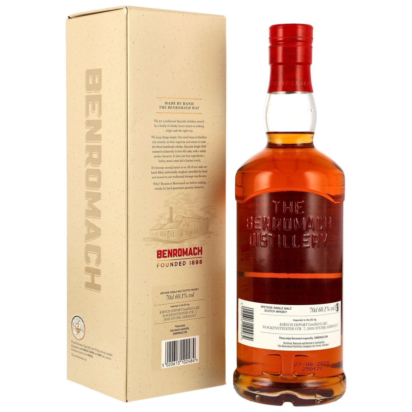 Benromach 12 2012/2025 - The Awakening Series 2025 - 1st Fill Bordeaux Wine Cask #627