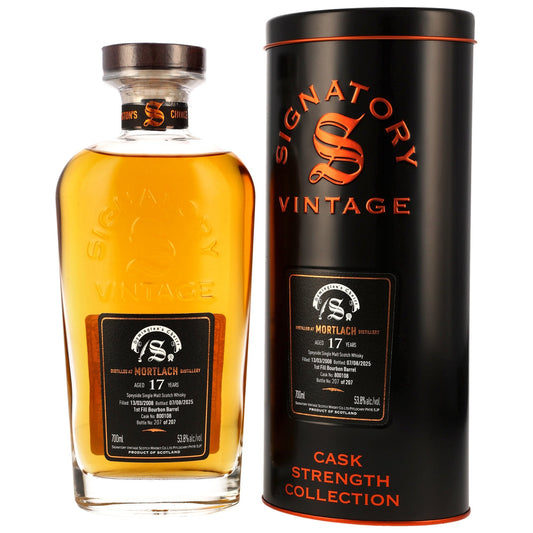 Mortlach 17 2008/2025 - Val Symingtons Vintage - Fyrsta fylling Bourbon tunna #800108