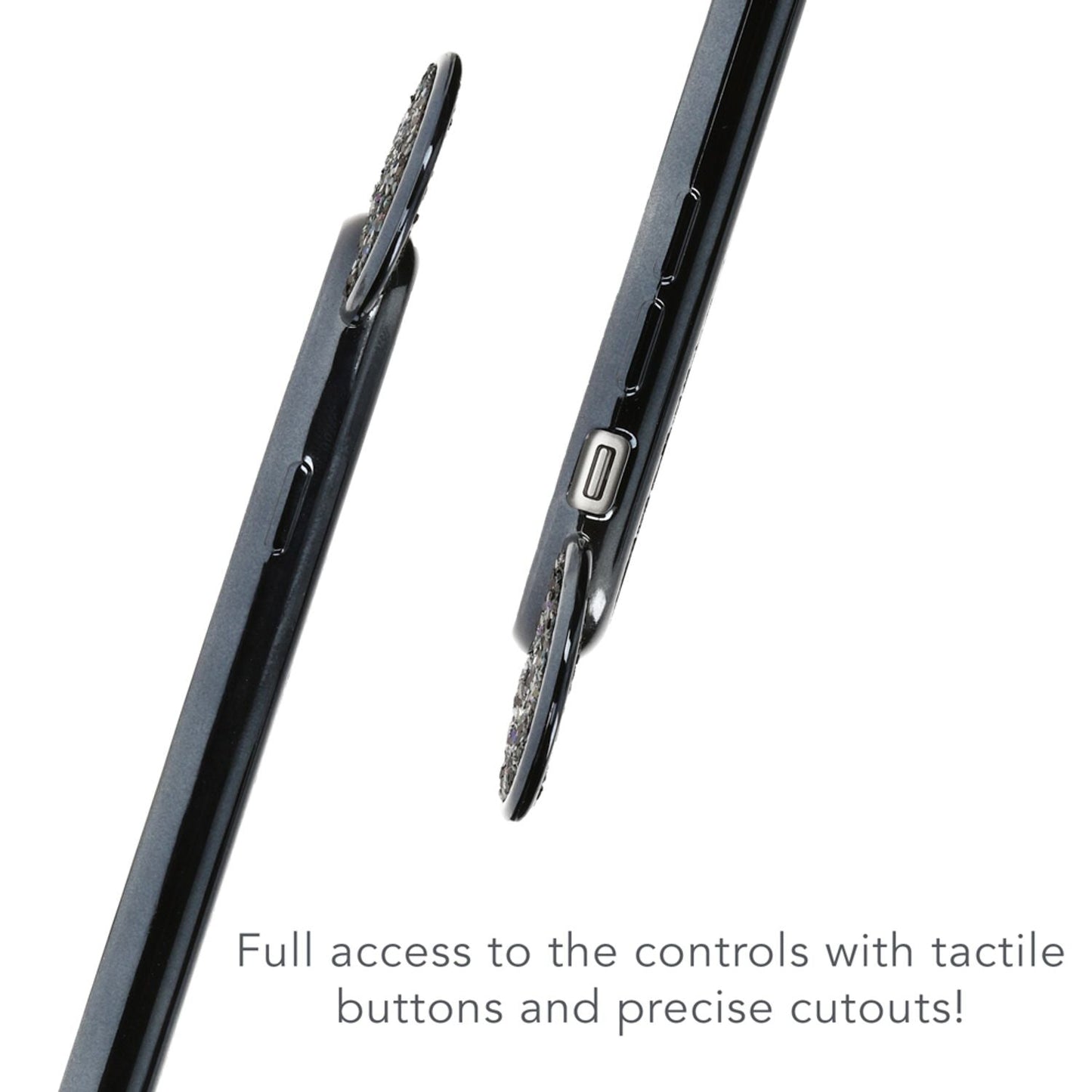 Apple iPhone 7 hulstur frá NALIA, glitrandi verndandi eyrnalokkahlíf