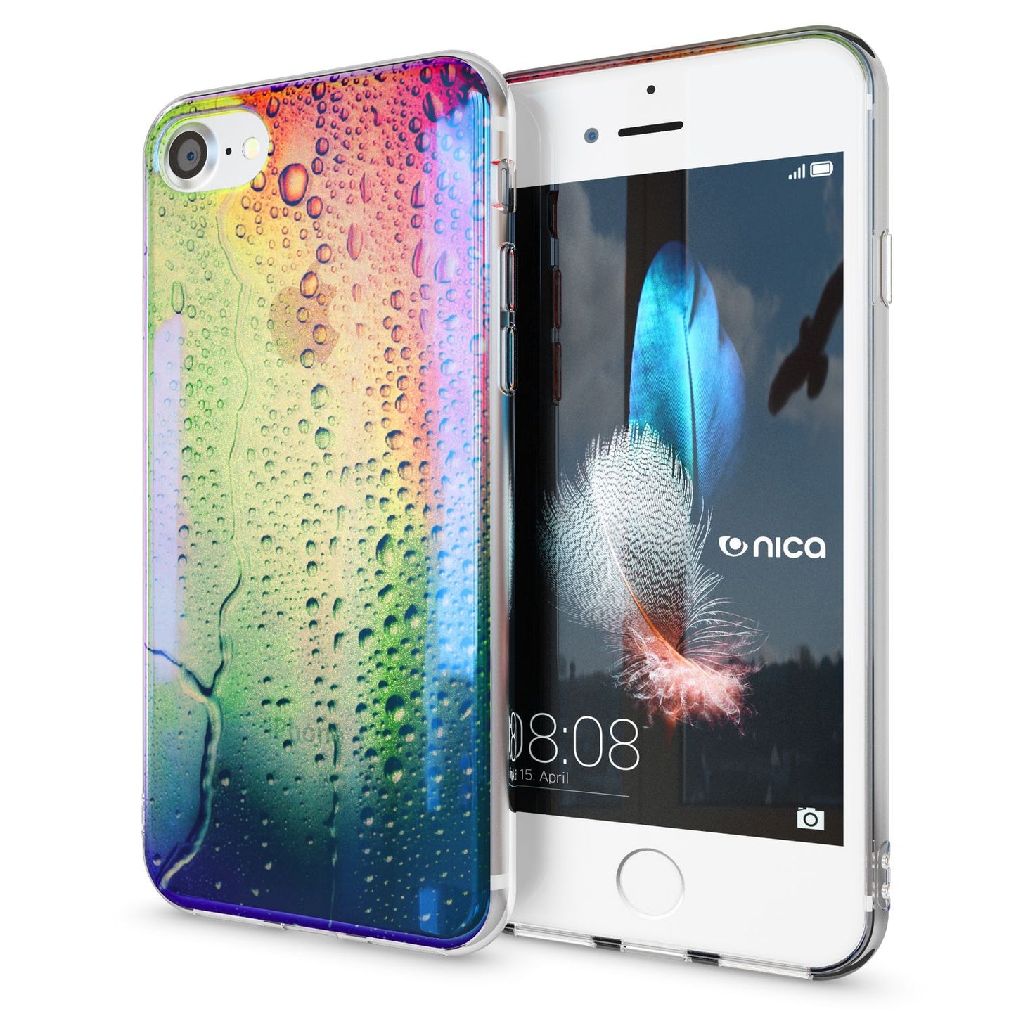 NALIA Phone Case for iPhone SE 2020 / 8 / 7, Design Case Cover Protective Case TPU