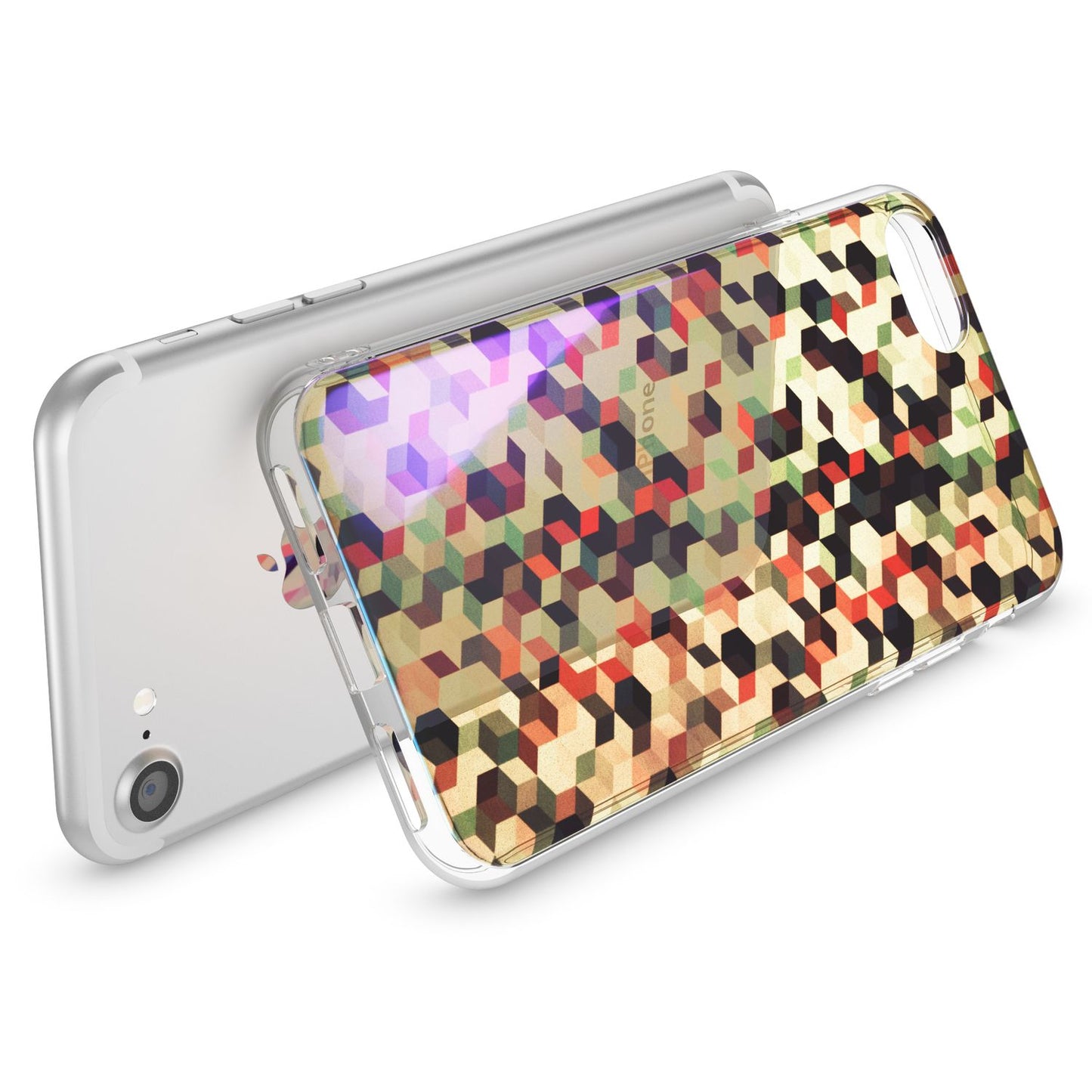 NALIA Phone Case for iPhone SE 2020 / 8 / 7, Design Case Cover Protective Case TPU