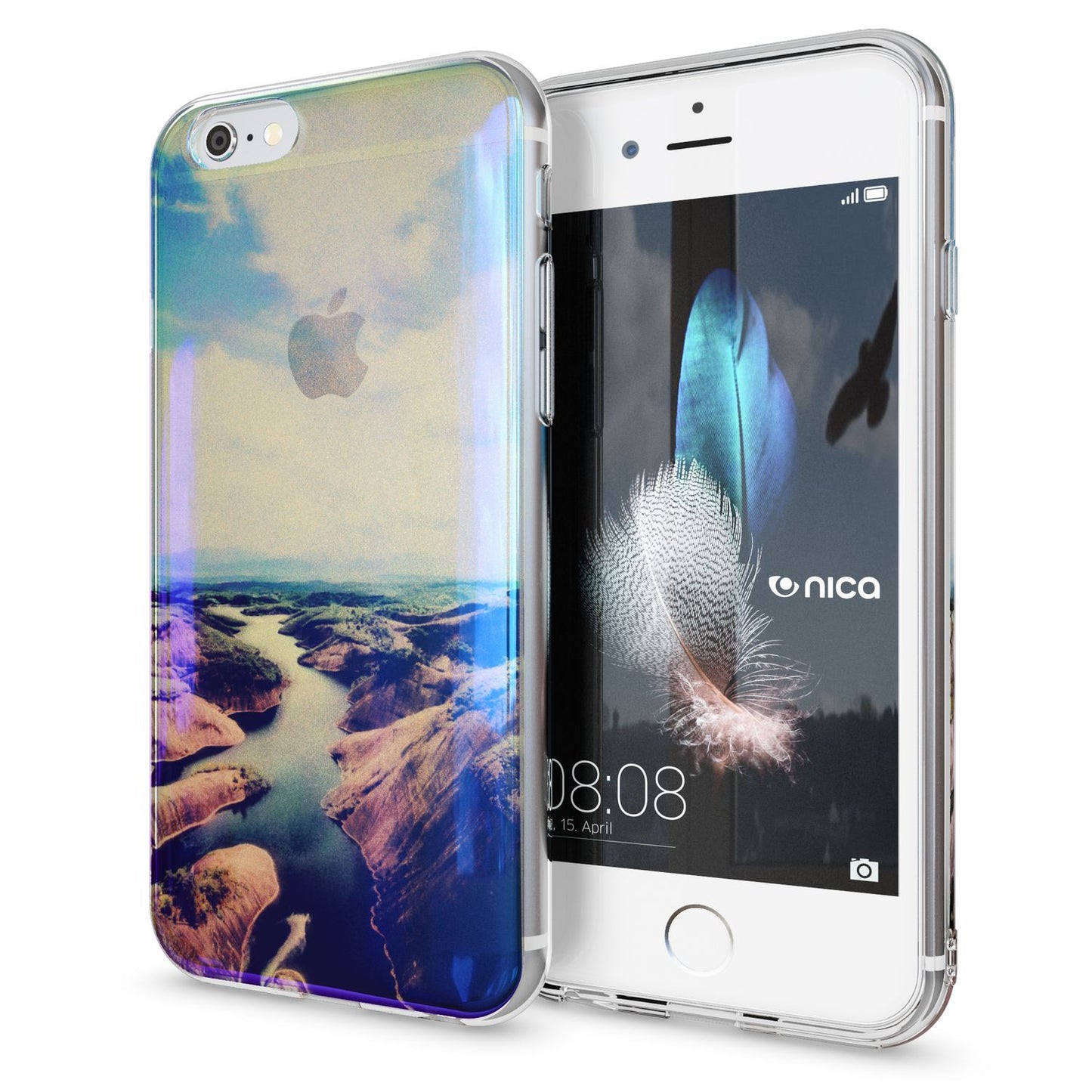 Apple iPhone 6 6S 3D Glitter Silicone Case Cover by NALIA