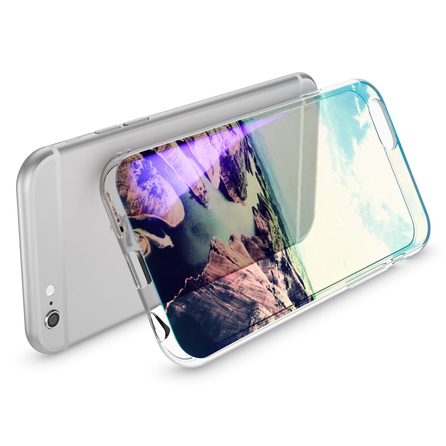 Apple iPhone 6 6S 3D Glitter Silicone Case Cover by NALIA