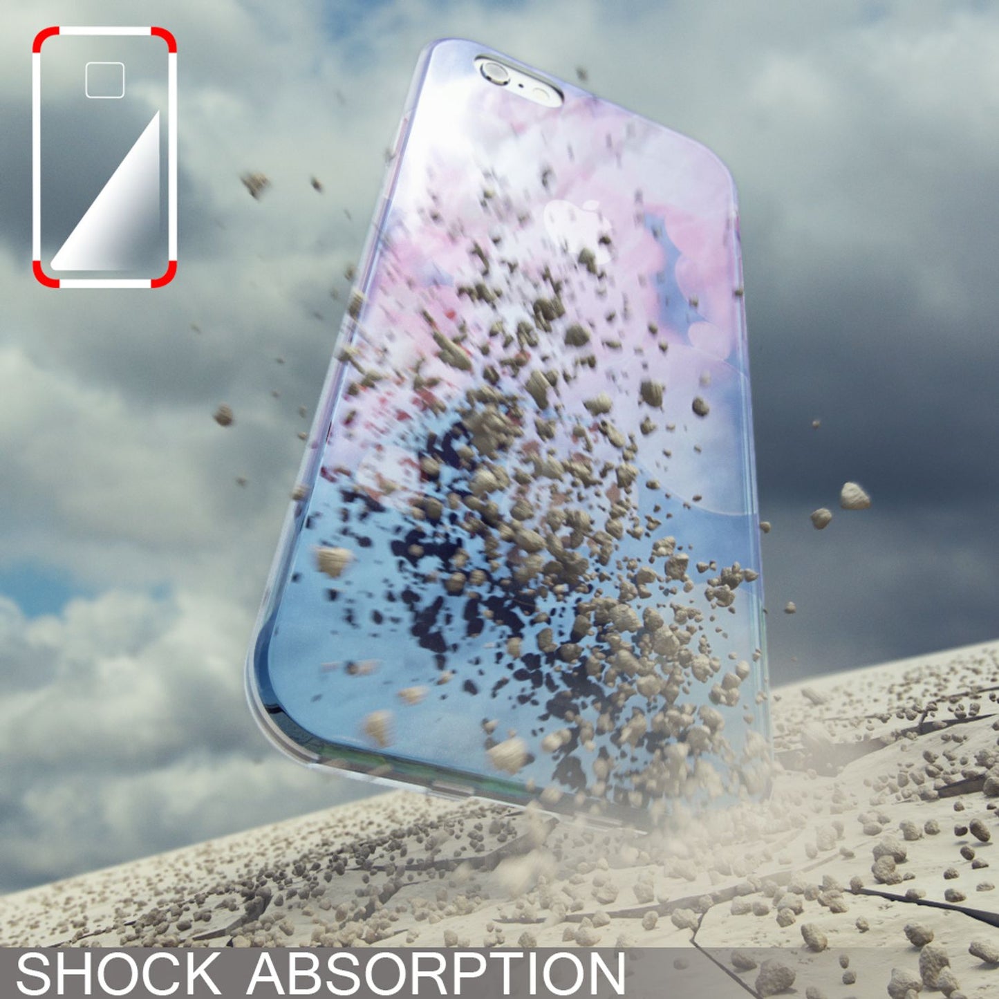 Apple iPhone 6 6S 3D Glitter Silicone Case Cover by NALIA