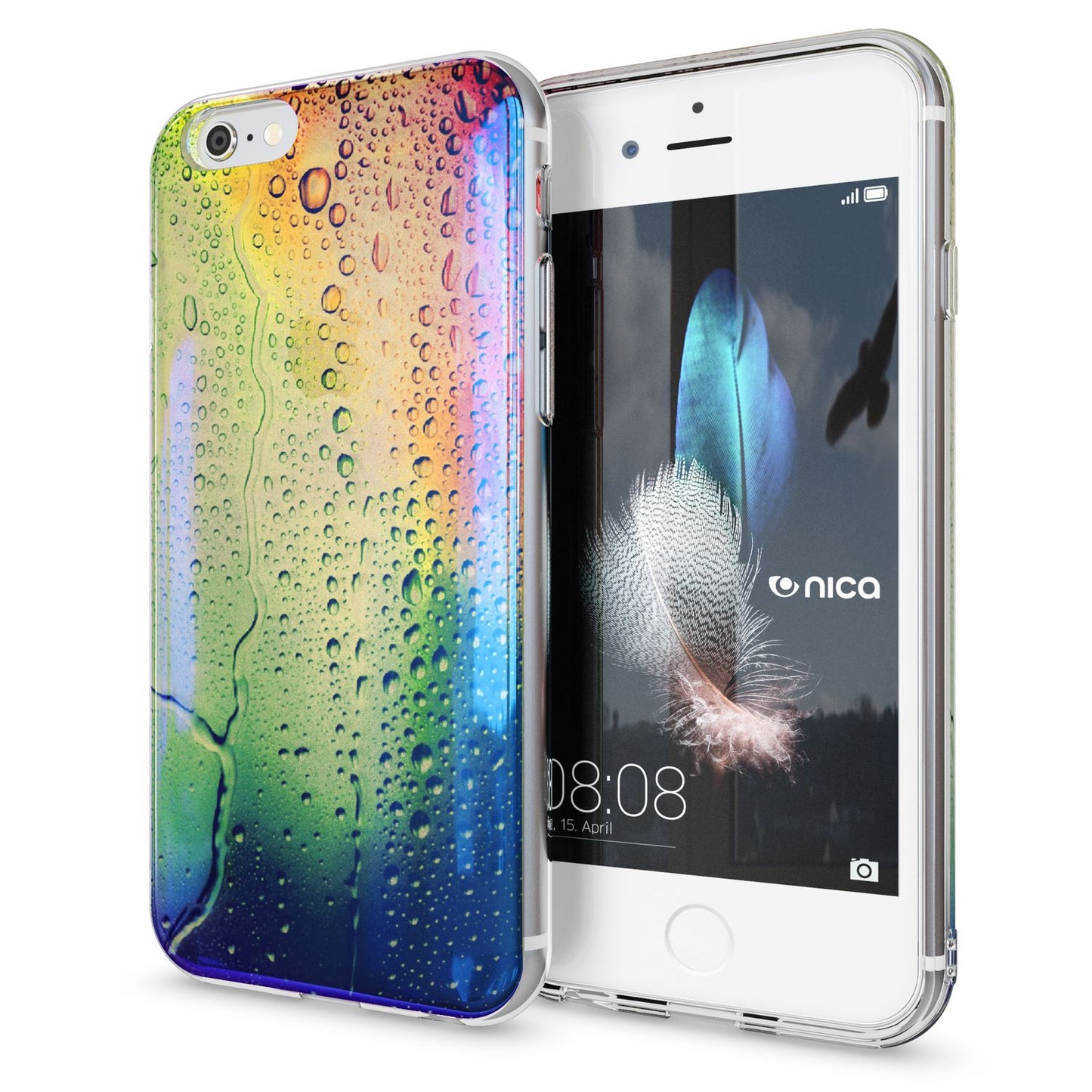 Apple iPhone 6 6S 3D Glitter Silicone Case Cover by NALIA